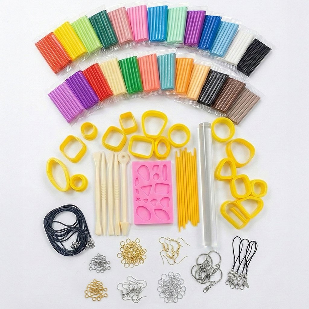 תכולת ערכת חימר פולימרי - כל החומרים