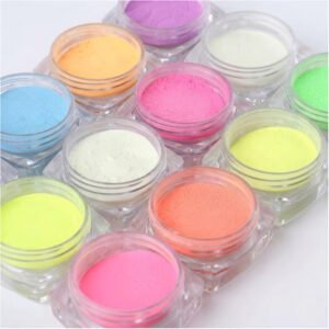 אבקת פיגמנט זוהרת בחושך לשרף UV